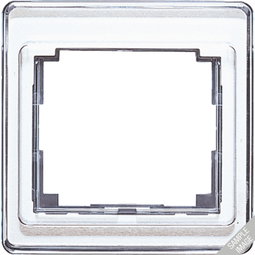 Рамка для вертикальной установки 2-кратная, серебро