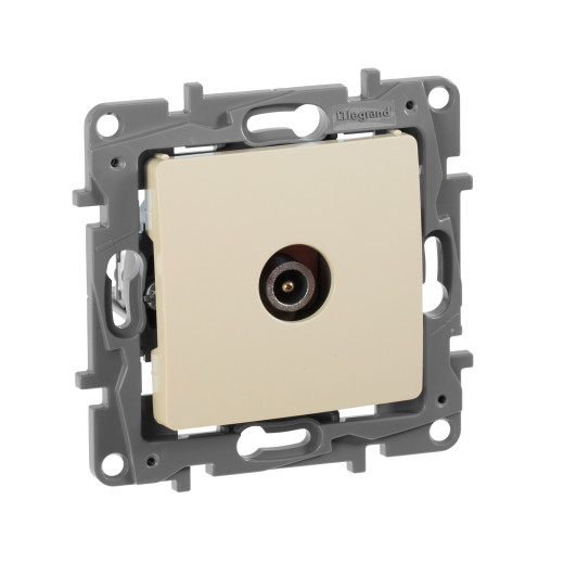 Розетка TV (телевизионная) - Legrand Etika - проходная - слоновая кость
