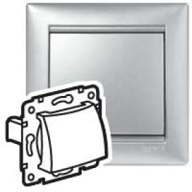 Legrand Valena Алюминий Заглушка с выводом кабеля.