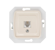 KRANZ DEA Розетка Телефон RJ11 с/у меx. Беж