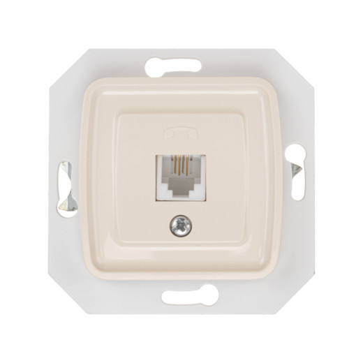 DEA Розетка Телефон RJ11 с/у меx. Беж KRANZ