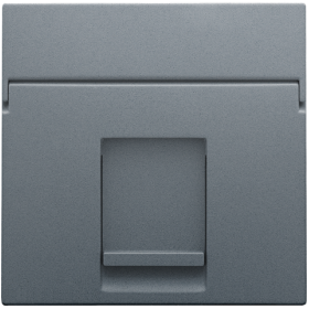 Niko Свинцово-серый Накладка на розетку RJ