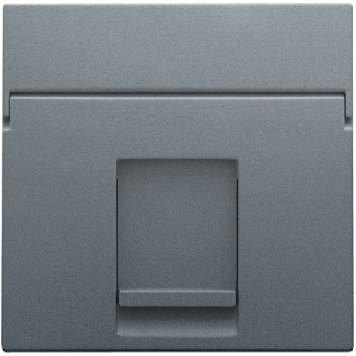 Накладка на розетку RJ, свинцово-серый