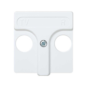 Simon 27 Белая Накладка розетки TV