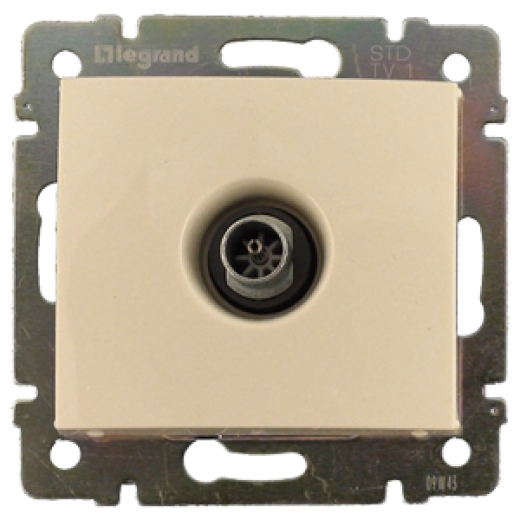 Розетка TV (телевизионная) - Legrand Valena - оконечная - слоновая кость