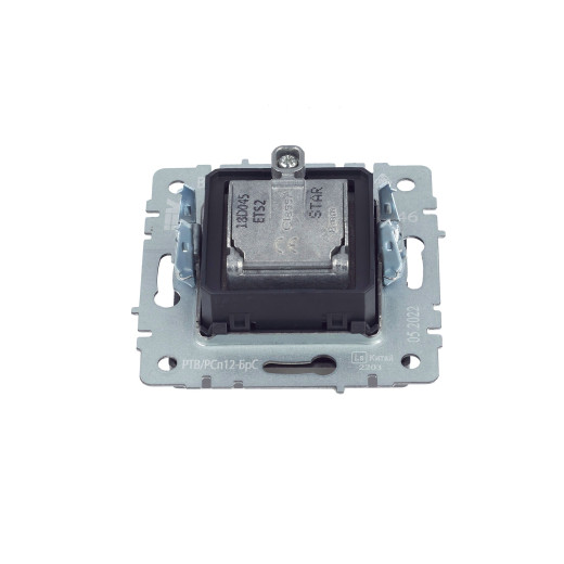 BRITE Роз. двойная TV+SAT РТВ/РСп12-БрС сталь IEK