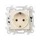 Розетка 2К+3 без защитных шторок Push&Go , сл.кость