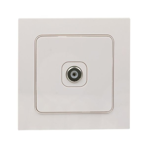 Стокгольм Механизм Розетки TV 1-местной оконечной 75Ом 5-862МГц винтовые клеммы белый EKF PROxima