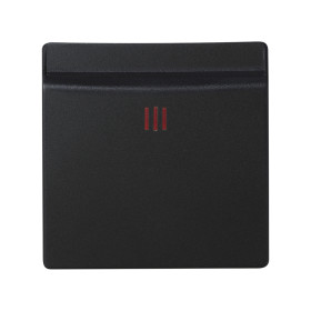 Simon 82 Графит Накладка на выключатель под карточку, S82,82Нат