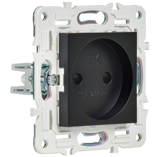 SKANDY Роз. без з/к с з/ш 10А SK-R01Bl черн. IEK