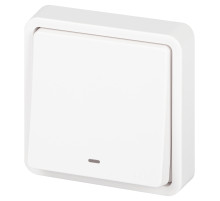 ЭРА Выключатель Эксперт 11-1522-01 с подсветкой IP55 10АХ-250В СУ белый