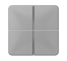 JUNG 4-клавишная накладка для пульта КNX, серая, для серии СD