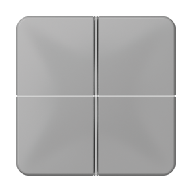 JUNG 4-клавишная накладка для пульта КNX, серая, для серии СD