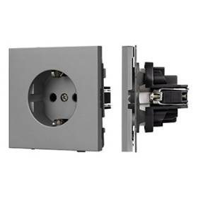 Arlight Механизм электрической розетки SCT-TENDO-MEU1-PL-GR (230V, 16A) (-)