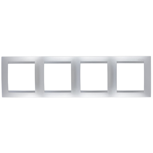 Simon 15 Алюминий Рамка 4-я