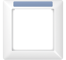 JUNG Рамка 1-кратная для вертикальной и горизонтальной установки термопласт, белая