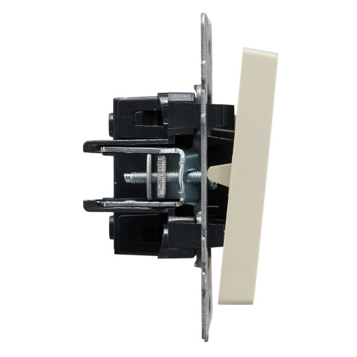 BRITE Выключ. 1-кл. прох. 10А ВС10-1-6-БрКр беж. IEK