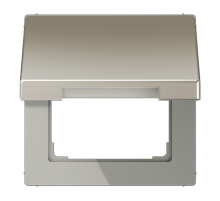 JUNG LS 990 Edelstahl Крышка откидная для розеток и изделий 50х50