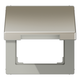 JUNG LS 990 Edelstahl Крышка откидная для розеток и изделий 50х50