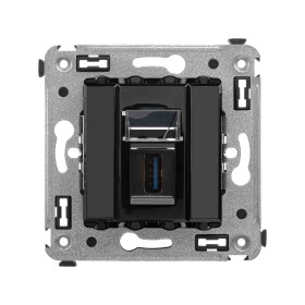 DKC Avanti USB 3.0 розетка одинарная в стену, тип А-А, 
