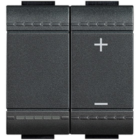 BT LL Антрацит Светорегулятор нажимной для люм/ламп с ЭПРА, 600 Вт, 1-10 В.