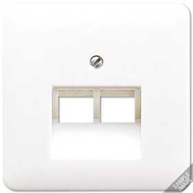 JUNG CD 500/CD plus Бежевая Накладка 2-ой наклонной ТЛФ/комп розетки