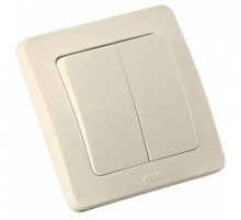 Hegel Мастер внутр Слоновая кость ВС16-351-01 Выключатель 2-клавишный