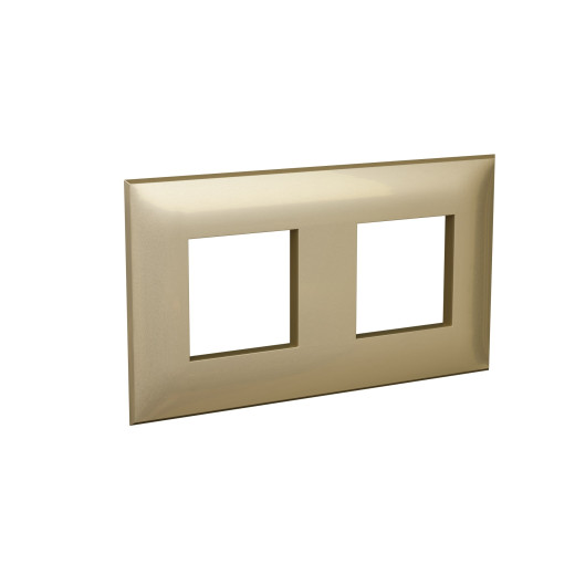 Рамка 2 поста (4 мод.), Avanti, золотистый жемчуг