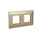 Рамка 2 поста (4 мод.), Avanti, золотистый жемчуг