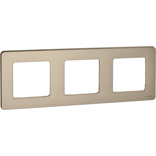 Рамка 3 поста - Legrand/Daccord Inspiria - шампань