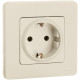 Розетка с заземлением - Legrand/Daccord Inspiria - без шторок 16А 250В винтовые зажимы - слоновая кость