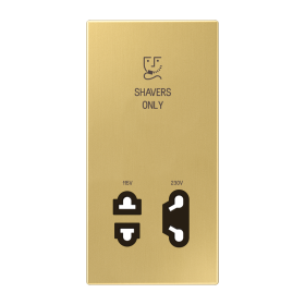 JUNG Накладка бритвенной розетки, латунь Classic