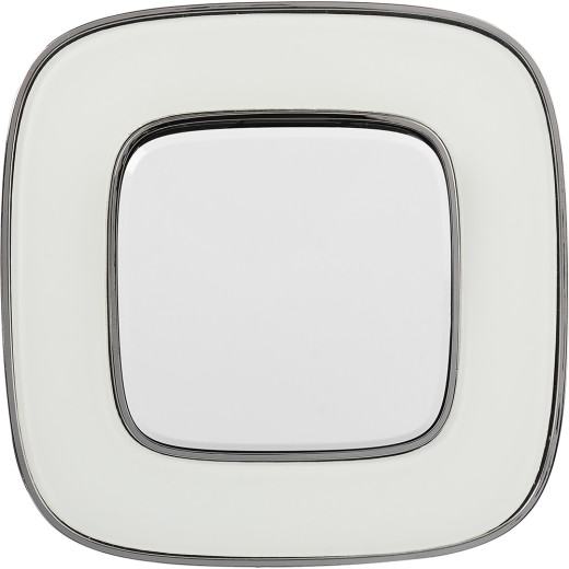 Valena ALLURE.Выключатель 10АХ 250В с лицевой панелью.Безвинтовые зажимы.Белый