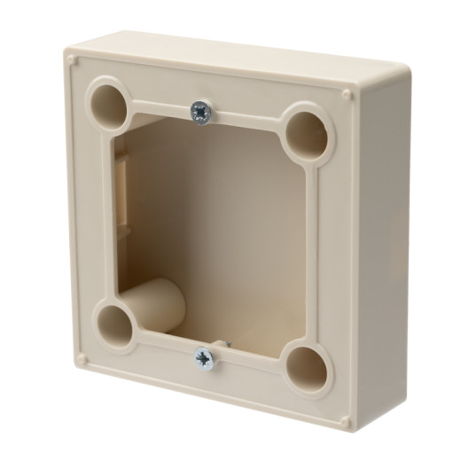 Бокс для накладного монтажа электроустановочныx изделий BN-01 бежевый REXANT