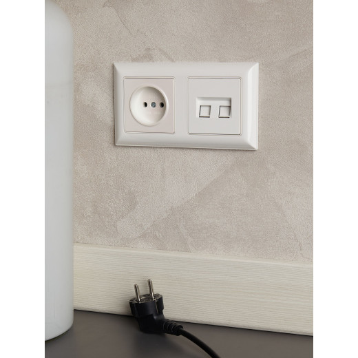 BRITE Рамка 2-мест. РУ-2-Бр бел./бел. IEK