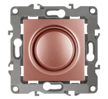 ЭРА 12-4101-14 Светорегулятор поворотно-нажимной, 400ВА 230В, IP20, Эра12, медь (6/60/1500)