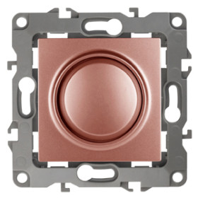 ЭРА 12-4101-14 Светорегулятор поворотно-нажимной, 400ВА 230В, IP20, Эра12, медь (6/60/1500)