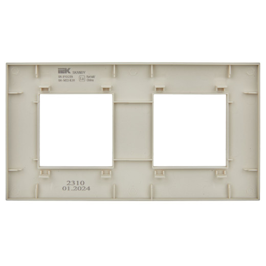 SKANDY Рамка 2-мест. SK-F02B беж. IEK