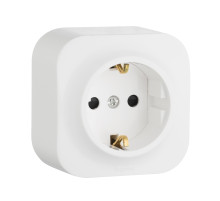 Legrand Quteo Белый Розетка с/з.