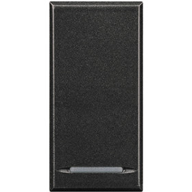 BT Axolute Антрацит Выключатель кнопочный 10А (1NO контакт) 1 мод.