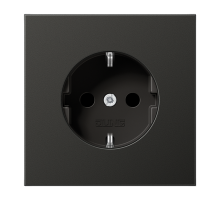 JUNG LS 990 Антрацит Розетка с пруж. клеммами