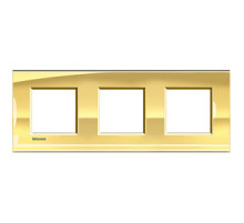 BT LL Золото Рамка прямоугольная, 2+2+2 мод.