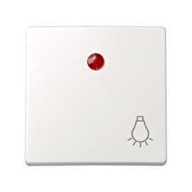 Simon 73 loft Белая Накладка на кнопочный выключатель с подсветкой 