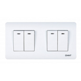 CHINT 4-клавишный выключатель с LED-подсветкой 10А 250В