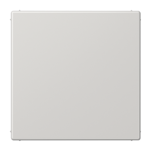 Крышка без отверстий, фиксация защёлкиванием, для произвольных вырезов (либо использование в качестве заглушки), возможно IP44, термопласт, светло-серый, LS990