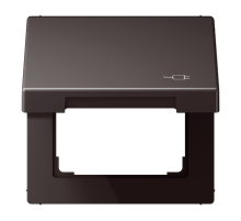 JUNG Рамка с подпружиненной крышкой для механизмов 50*50, с символом 