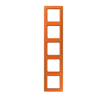 JUNG AS 500 Оранжевая Рамка 5-ая ударопрочная