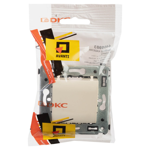 Вывод кабеля из стены Avanti, ванильная дымка