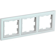 IEK BRITE BASE Жемчуг Рамка 3-м РУ-3-БрЖ