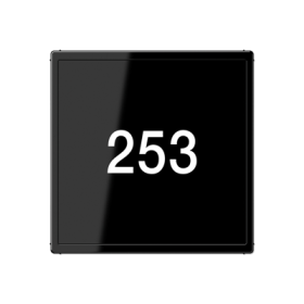 JUNG Накладка (стекло), черный